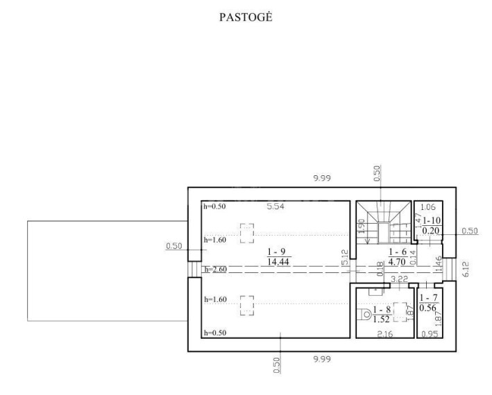 Parduodamas namas Liepų g., Vėžaičių mstl., Klaipėdos r. sav., 64.66 m2 ploto, 2 aukštai 24