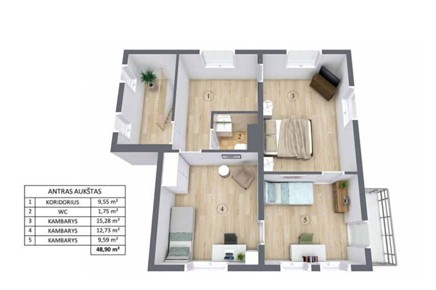 Parduodamas namas Kupiškio r. sav., Kupiškio m., šimtmečio g., 149.49 m2 ploto, 2 aukštai 26