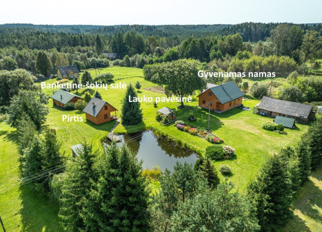 Parduodamas namas Ažubalio k., Švenčionių r. sav., 315 m2 ploto, 2 aukštai