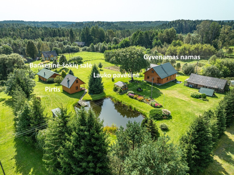 Parduodamas namas Ažubalio k., Švenčionių r. sav., 315 m2 ploto, 2 aukštai 1