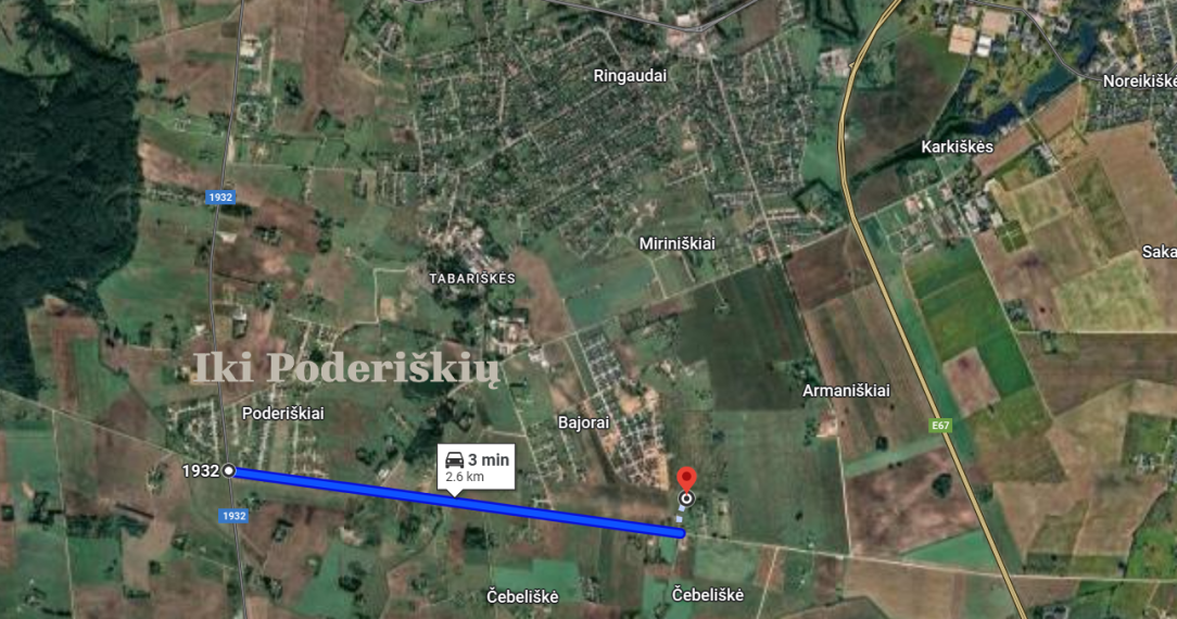 Parduodamas sklypas Palivarko g., Čebeliškės k., Kauno r. sav., 15.56 a ploto 3