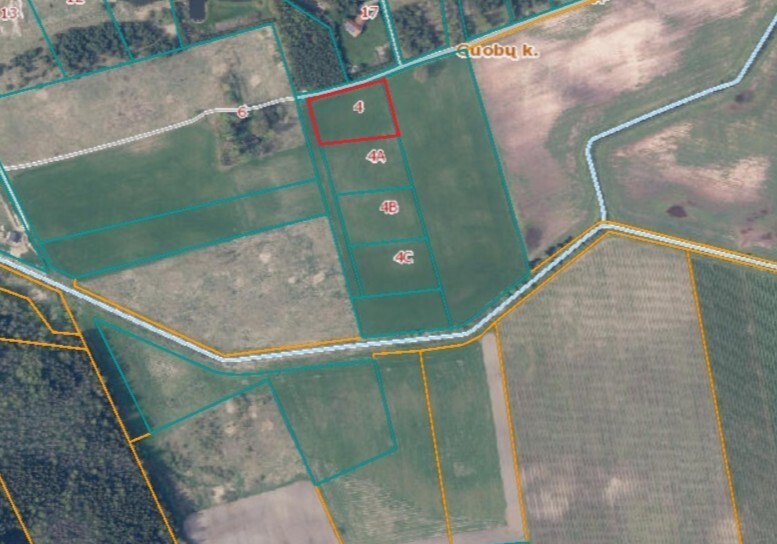 Parduodamas  sklypas Ąžuolų g., Guobų k., Kazlų Rūdos sav., 45.95 a ploto 1