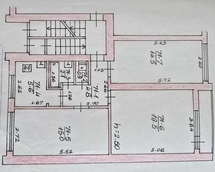 Parduodamas butas S. Daukanto g., Ukmergės m., Ukmergės r. sav., 62.40 m² ploto 3 kambariai 8