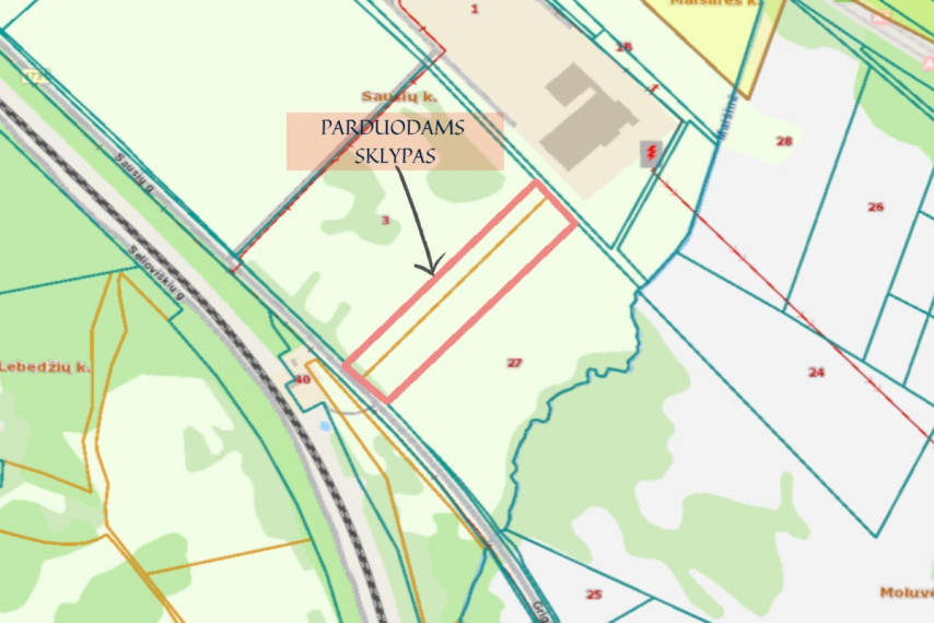 Parduodamas  sklypas Maišinės k., Trakų r. sav., 231 a ploto 3