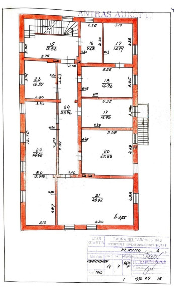 Parduodamos administracinės, gamybinės, kitos paskirties, paslaugų, prekybos patalpos Nemuno g., Smalininkų m., Jurbarko r. sav., 545.83 m2 ploto 12