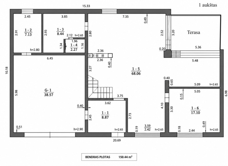 Parduodamas namas Platiniškių g., Platiniškių I k., Vilniaus r. sav., 229.61 m2 ploto, 2 aukštai 21