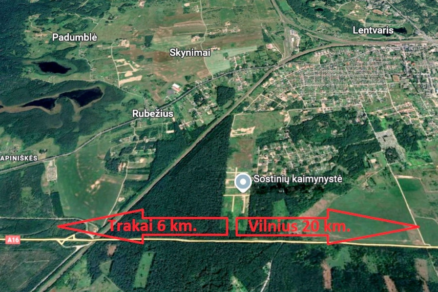 Parduodamas  sklypas Račkūnų k., Trakų r. sav., 7 a ploto 6