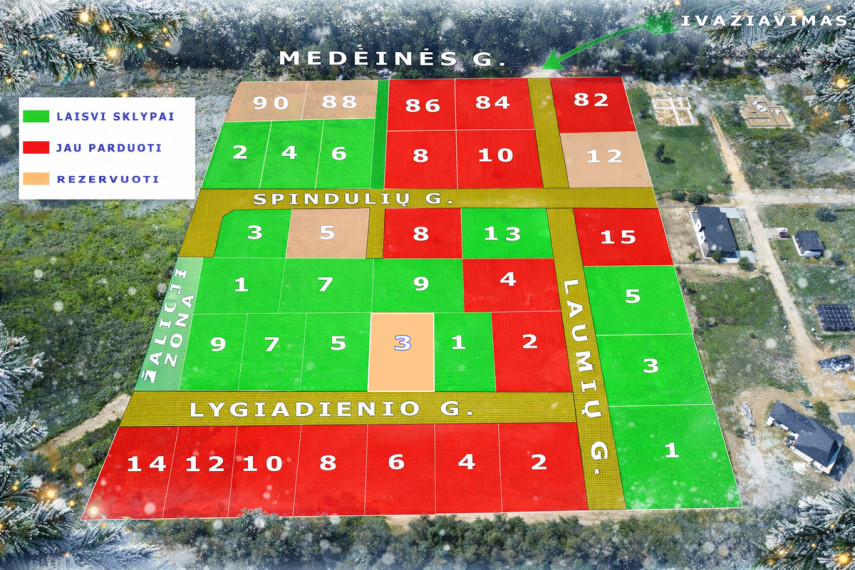 Parduodamas  sklypas Račkūnų k., Trakų r. sav., 7 a ploto 7