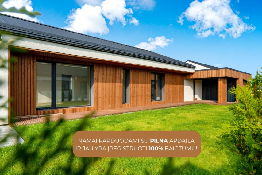 Parduodamas namas Tilvikų g., Didžiųjų Gulbinų k., Vilniaus r. sav., 136 m2 ploto, 1 aukštai 3