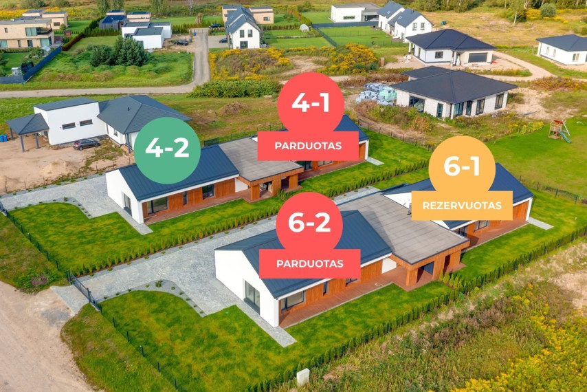 Parduodamas namas Tilvikų g., Didžiųjų Gulbinų k., Vilniaus r. sav., 136 m2 ploto, 1 aukštai 10