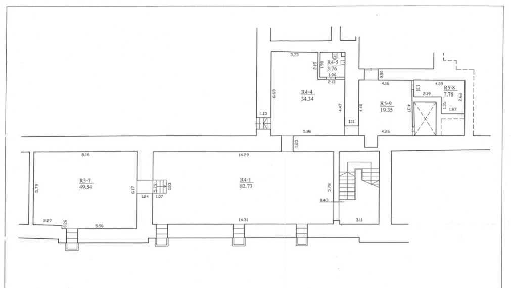 Parduodamos  patalpos Kauno g., Centras, Vilniaus m., Vilniaus m. sav., 206.72 m2 ploto 13