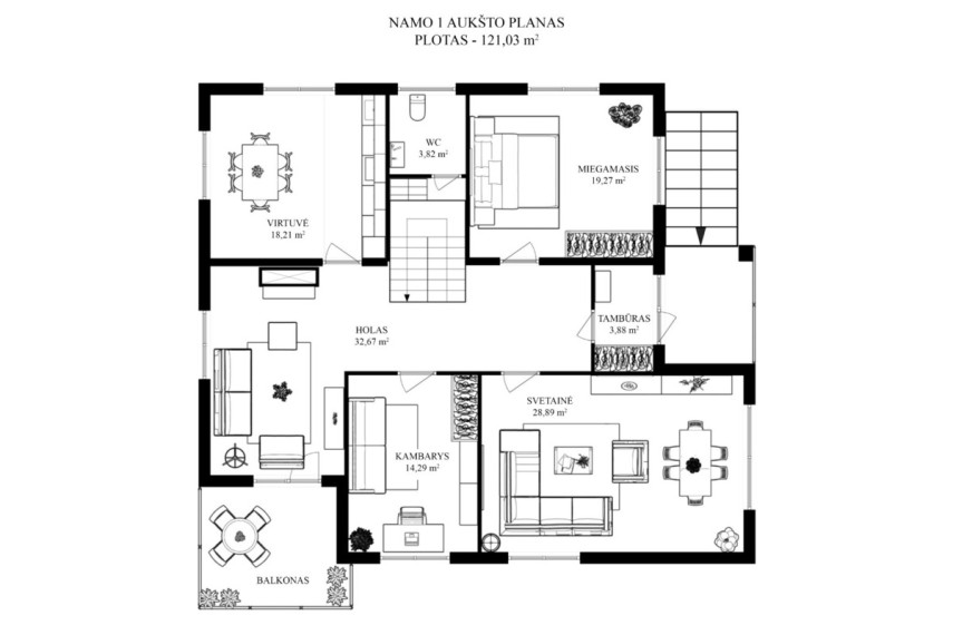 Parduodamas namas Saulėtekio g., Aukštadvario mstl., Trakų r. sav., 375 m2 ploto, 2 aukštai 32