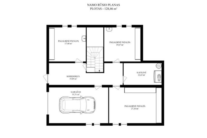 Parduodamas namas Saulėtekio g., Aukštadvario mstl., Trakų r. sav., 375 m2 ploto, 2 aukštai 36