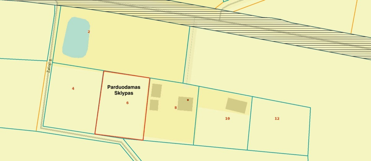 Parduodamas  sklypas Alytaus r. sav., Domantonių k., Žalioji g.6, 21 a ploto 2