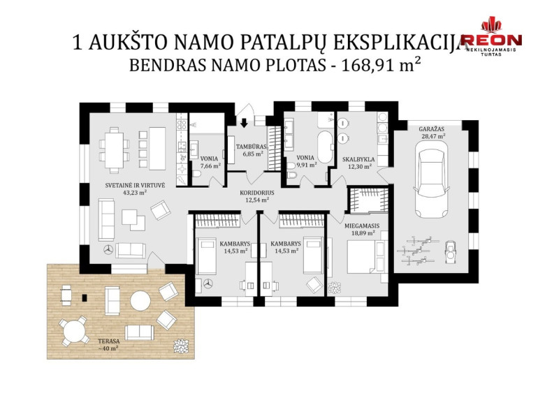 Parduodamas namas Eglių g., Vilniaus m., Vilniaus m. sav., 170 m2 ploto, 1 aukštai 8