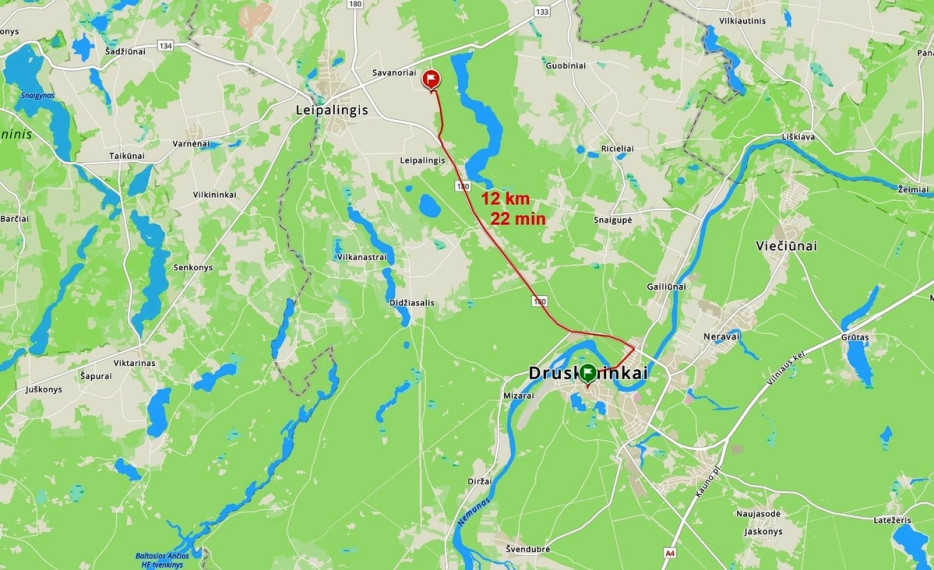 Parduodamas kitos paskirties sklypas Paežerės g., Veršių k., Druskininkų sav., 58.35 a ploto 13