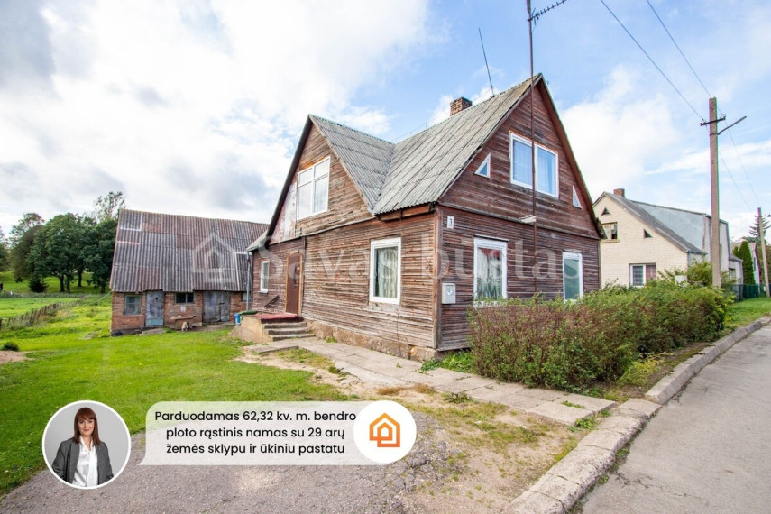 Parduodamas butas Šonos g., Šaukėnų mstl., Kelmės r. sav., 64.84 m2 ploto, 2 kambariai 1