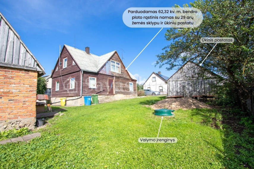 Parduodamas butas Šonos g., Šaukėnų mstl., Kelmės r. sav., 64.84 m2 ploto, 2 kambariai 2