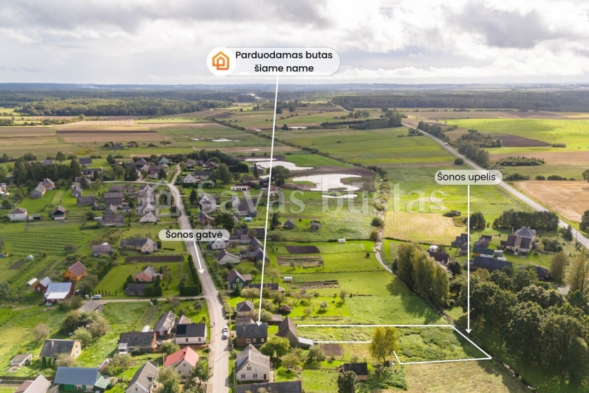 Parduodamas butas Šonos g., Šaukėnų mstl., Kelmės r. sav., 64.84 m2 ploto, 2 kambariai 23