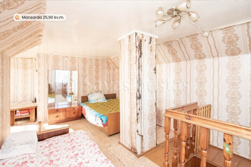 Parduodamas namas Šaukėnų mstl., Kelmės r. sav., 64.84 m2 ploto, 2 aukštai 8