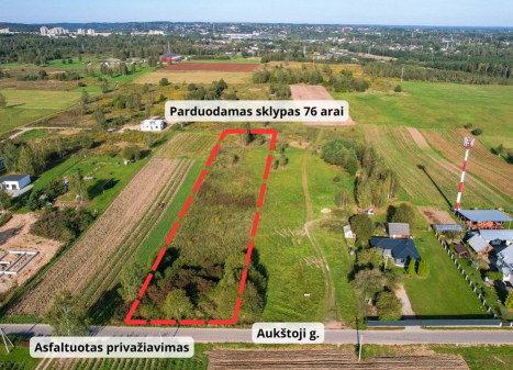 Parduodamas sklypas Aukštoji g., Karklėnų k., Vilniaus r. sav., 76 a ploto Parduodamas sklypas Aukštoji g., Karklėnų k., Vilniaus r. sav., 76 a ploto