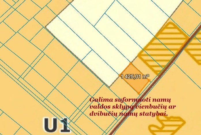 Parduodamas  sklypas Aukštoji g., Karklėnų k., Vilniaus r. sav., 76 a ploto 6