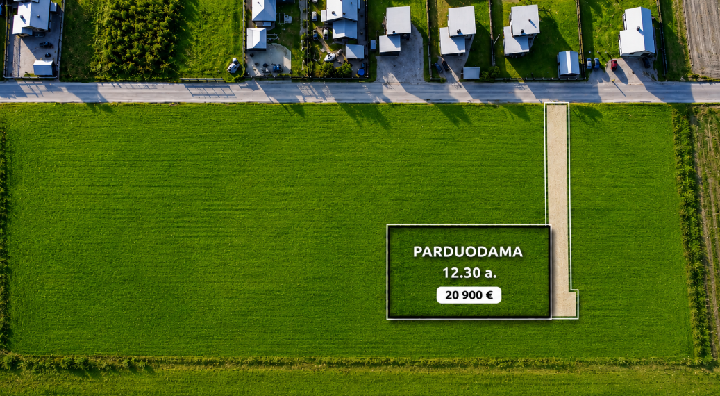 Parduodamas sklypas Smėlio g., Kiauleikių k., Kretingos r. sav., 12.30 a ploto 1