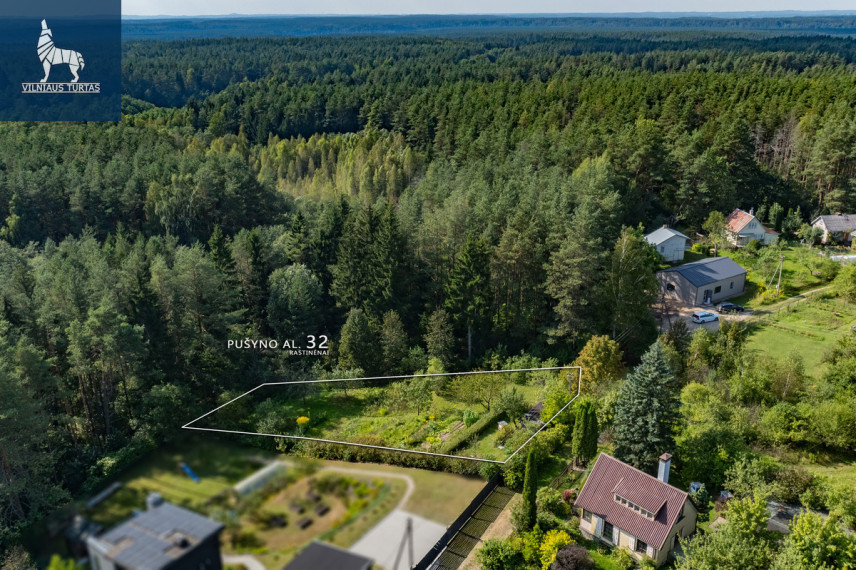 Parduodamas  sklypas Pušyno al., Rastinėnų k., Vilniaus r. sav., 12 a ploto 2