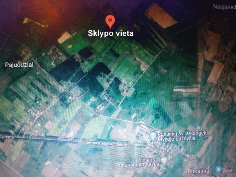 Parduodamas žemės ūkio paskirties sklypas Kunigo Povilo Ksavero Bžostovskio g.,, Rukainių k., Vilniaus r. sav., 180 a ploto 1