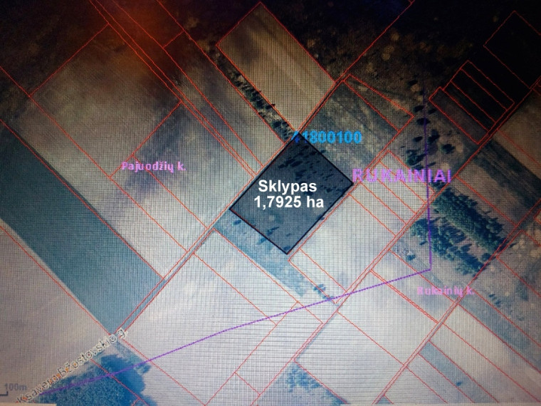 Parduodamas žemės ūkio paskirties sklypas Kunigo Povilo Ksavero Bžostovskio g.,, Rukainių k., Vilniaus r. sav., 180 a ploto 2