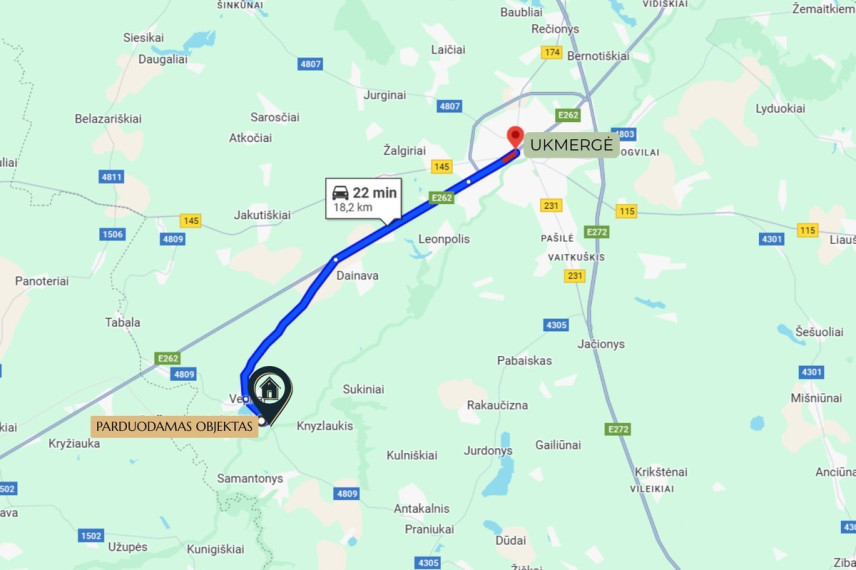 Parduodamas namas Šventosios g., Veprių mstl., Ukmergės r. sav., 82 m2 ploto, 2 aukštai 41