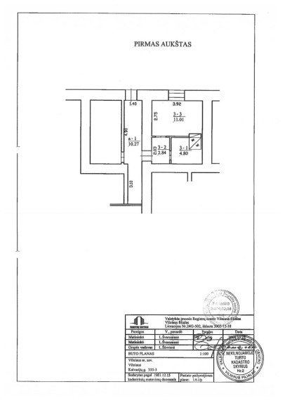 Parduodamas butas Kalvarijų g., Verkiai, Vilniaus m., Vilniaus m. sav., 19.88 m² ploto 1 kambarys 14