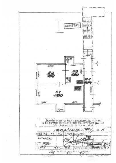 Parduodamas butas Subačiaus g., Rasos, Vilniaus m., Vilniaus m. sav., 36.06 m² ploto 1 kambarys 8