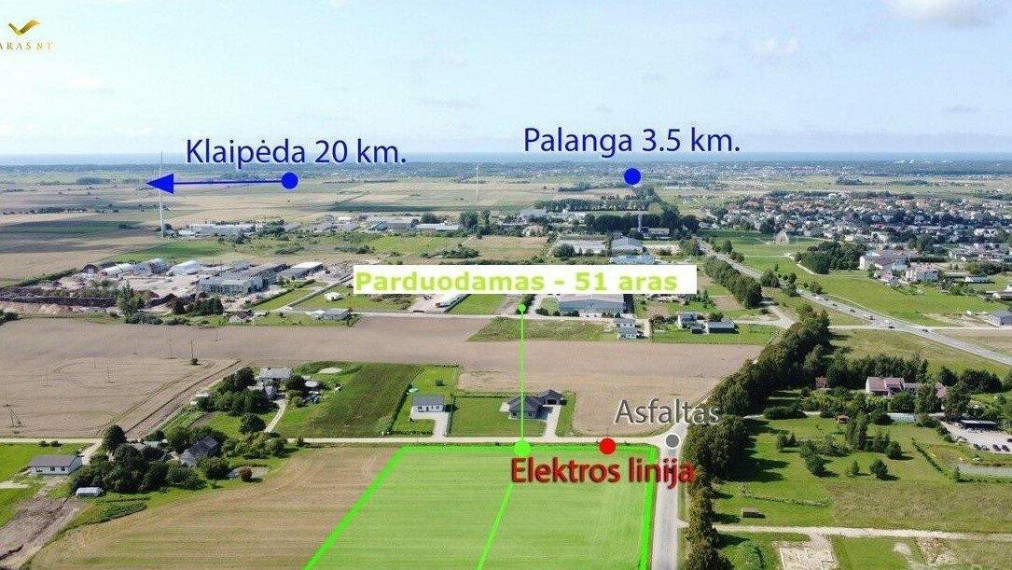 Parduodamas sklypas Babilonijos g., Vydmantų k., Kretingos r. sav., 51 a ploto 1