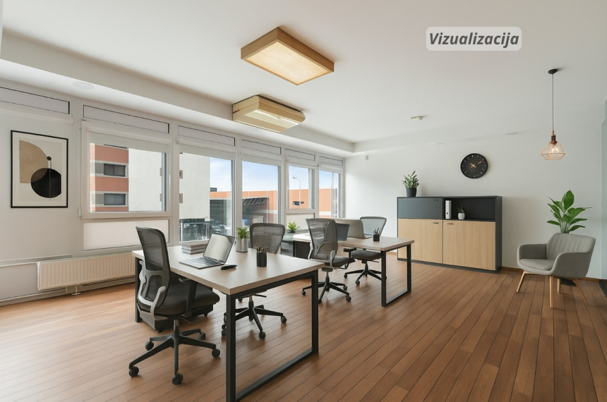 Parduodamos administracinės, paslaugų, prekybos patalpos S. Žukausko g., Šiaurės miestelis, Vilniaus m., Vilniaus m. sav., 127.11 m2 ploto 3