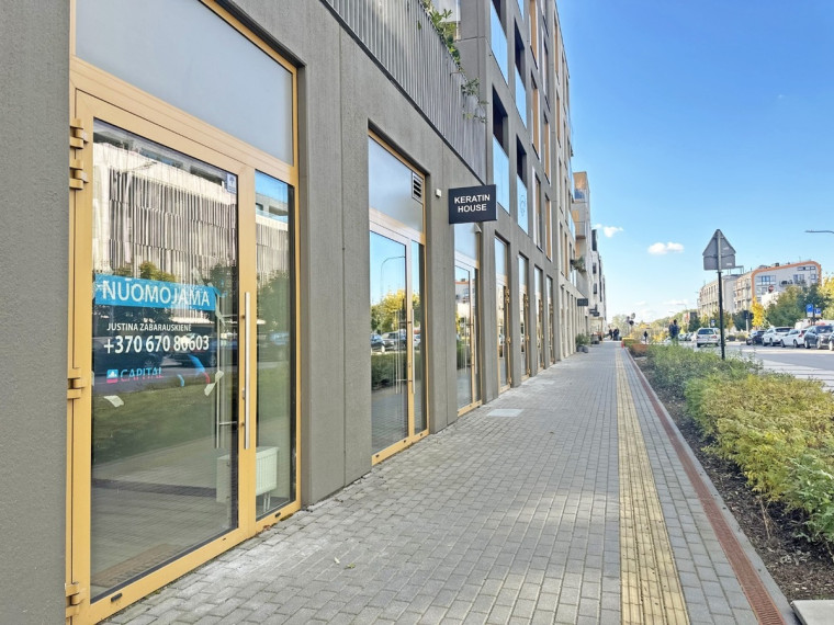 Nuomojamos administracinės, kitos paskirties, paslaugų, prekybos patalpos Manufaktūrų g., Markučiai, Vilniaus m., Vilniaus m. sav., 20 m2 ploto 1
