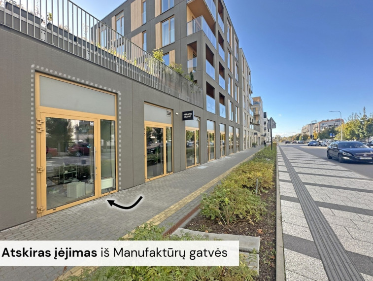 Nuomojamos administracinės, kitos paskirties, paslaugų, prekybos patalpos Manufaktūrų g., Markučiai, Vilniaus m., Vilniaus m. sav., 20 m2 ploto 2