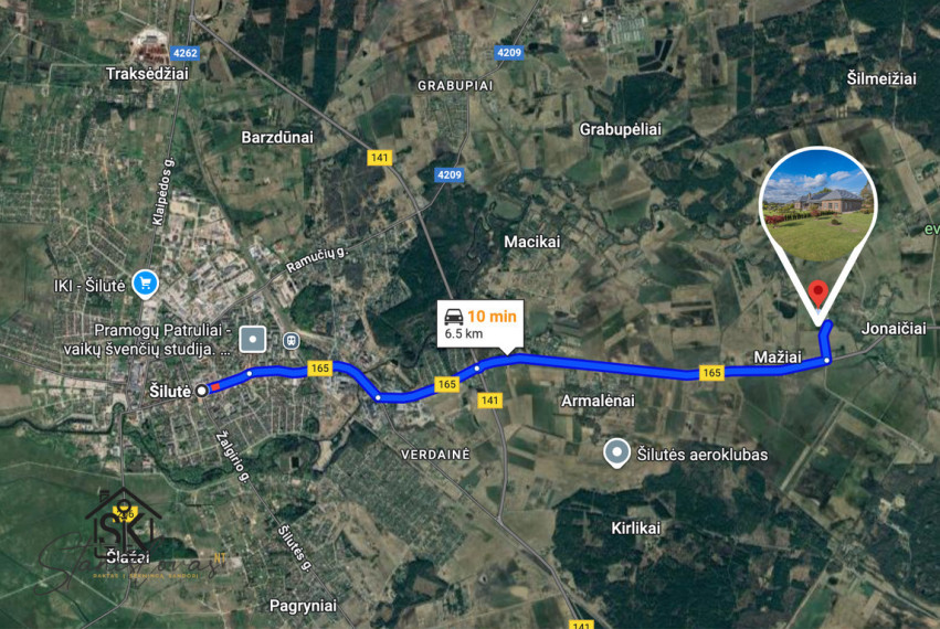 PARDUODAMAS IŠSKIRTINIS NAMAS SU IŠPUOSELĖTA TERITORIJA PRIE UPĖS 38