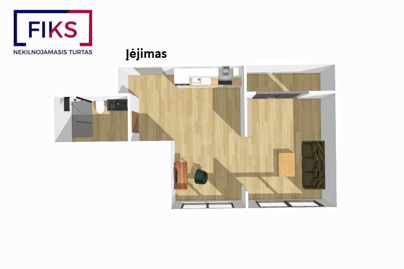 Parduodamas butas Skuodo g., Ž. Šančiai, Kauno m., Kauno m. sav., 35.25 m² ploto 2 kambariai 28
