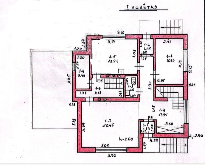 Parduodamas namas Švyturio g., Anykščiuose, 96.69 kv.m ploto 38