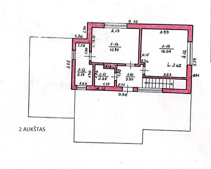 Parduodamas namas Švyturio g., Anykščiuose, 96.69 kv.m ploto 39