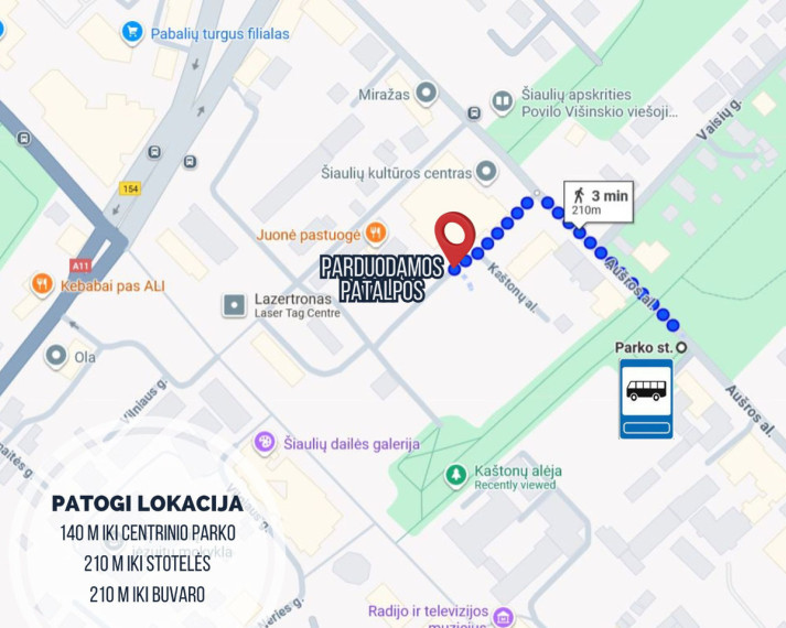 Parduodamos administracinės, gamybinės, kitos paskirties, maitinimo, paslaugų, prekybos, sandėliavimo patalpos Aušros al., Centras, Šiaulių m., Šiaulių m. sav., 1736.16 m2 ploto 40
