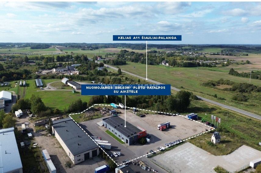 Nuomojamos gamybinės, sandėliavimo patalpos Šiaulių pl., Telšių m., Telšių r. sav., 896.63 m2 ploto 1