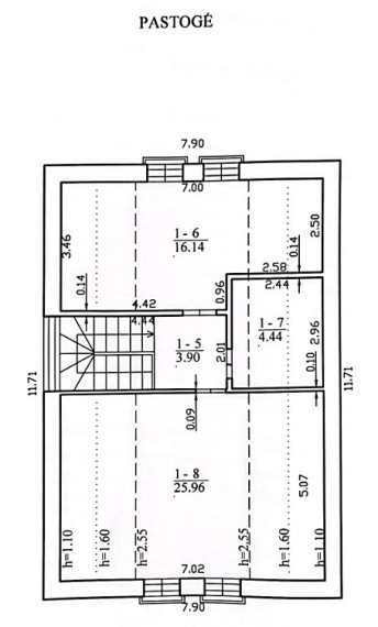 Parduodamas namas Pakalnučių g., Padainupio k., Kauno r. sav., 119.93 m2 ploto, 1 aukštai 24
