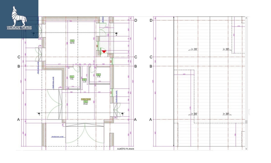 Parduodamas namas Svajonių g., Moluvėnų k., Trakų r. sav., 147 m2 ploto, 2 aukštai 4