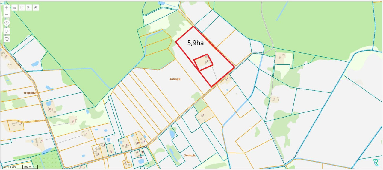 Parduodamas sklypas Jonių k., Širvintų r. sav., 590 a ploto 6