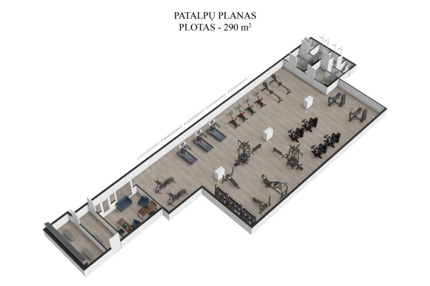 Nuomojamos administracinės, kitos paskirties, paslaugų, prekybos patalpos Sodų g., Senamiestis, Vilniaus m., Vilniaus m. sav., 290 m2 ploto 15