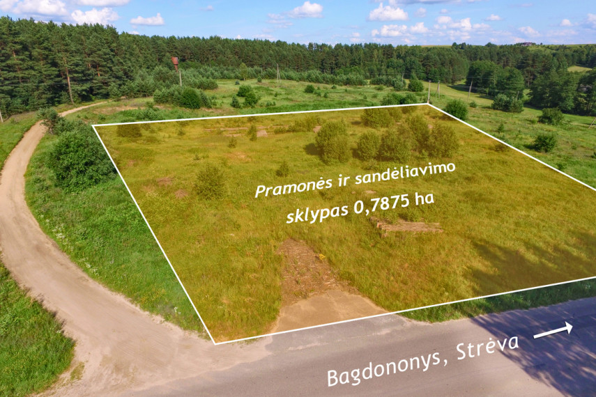 Parduodamas pramonės ir sandėliavimo sklypas Vilkokšnio k., 78.75 a ploto 1