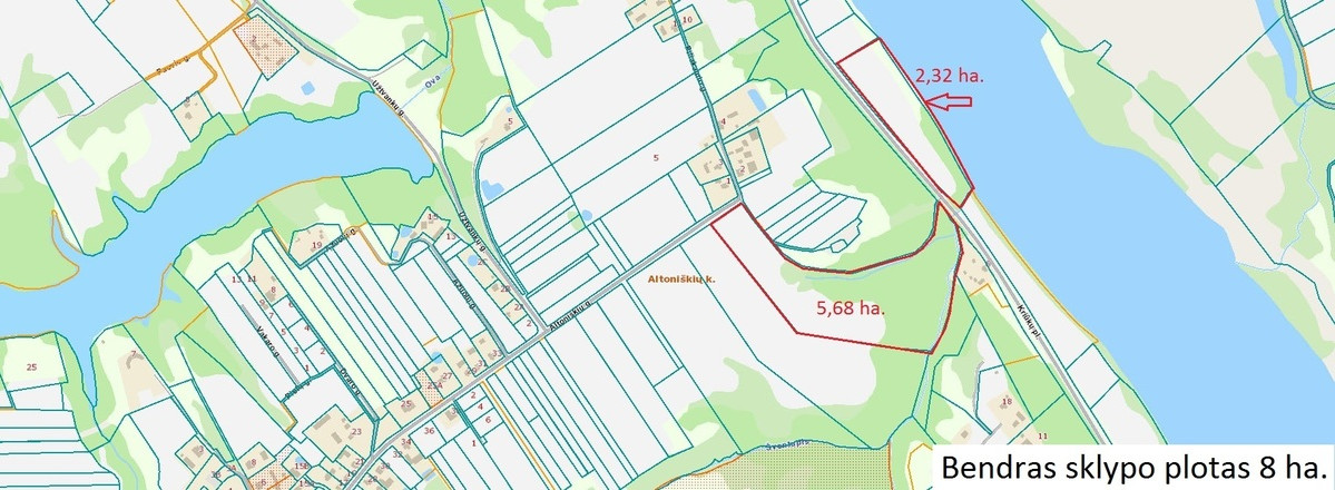 Parduodamas  sklypas Altoniškių k., Kauno r. sav., 801 a ploto 6