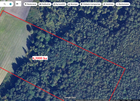 Parduodamas sklypas Giedrių k., Šiaulių r. sav., 430 a ploto